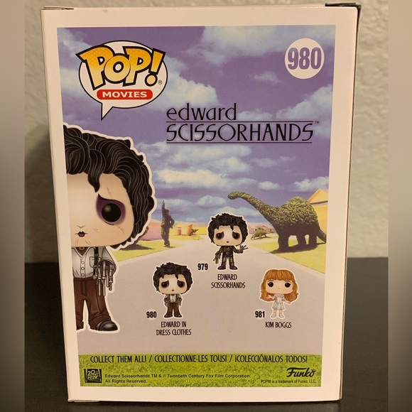 Funko POP #980 Edward Scissorhands in Dress Clothes Vinyl Figure - Picture 3 of 7